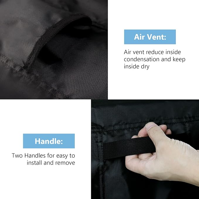 Outdoor Table Cover, 32 Inch Square Patio Table Cover, Waterproof Outside Small - Image 4
