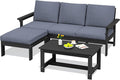 SERWALL Outdoor Sectional Sofa Set, 5-piece Outdoor Modula Couch Set by SERWALL