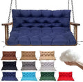 Swing Replacement Cushions for Outdoor: 2-3 Seater Waterproof Porch Bench by QLWYKJP