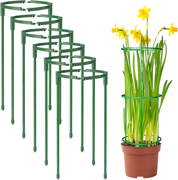12Packs Plant Support Stakes Half Round Plant Stakes by BuyNow