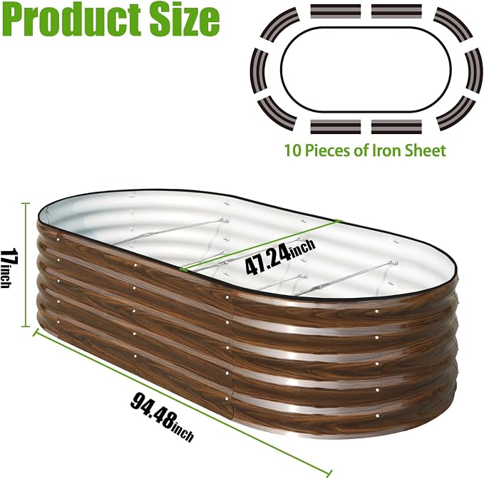 SnugNiture Galvanized Raised Garden Bed - Image 2