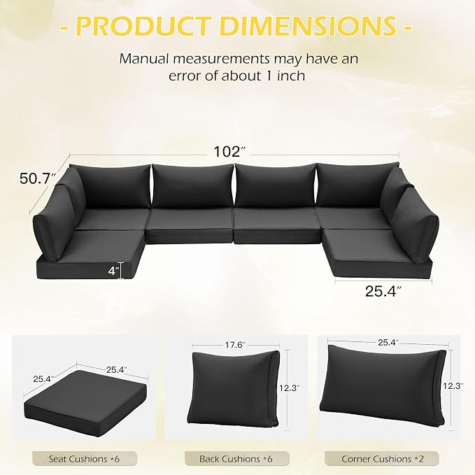 HOMREST Outdoor Replacement Cushions - Image 3