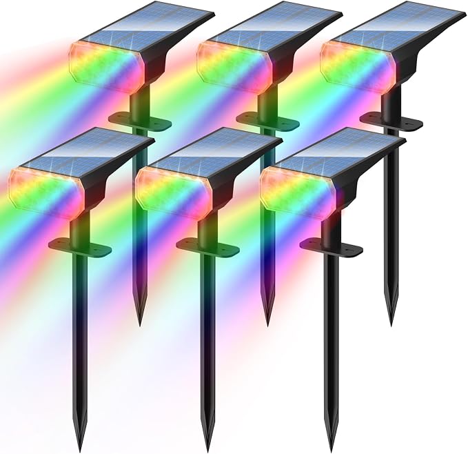 DINGLILIGHTING Solar Lights Outdoor Waterproof: IP65 Led Spot Light Decorations by DINGLILIGHTING