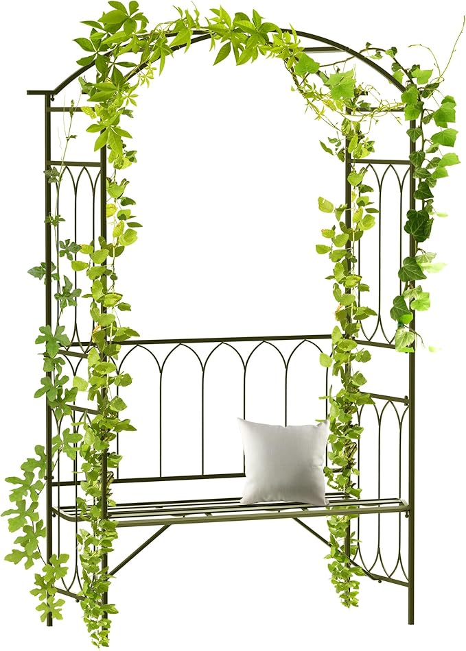 Outsunny Metal Trellis Arbor Arch by Outsunny
