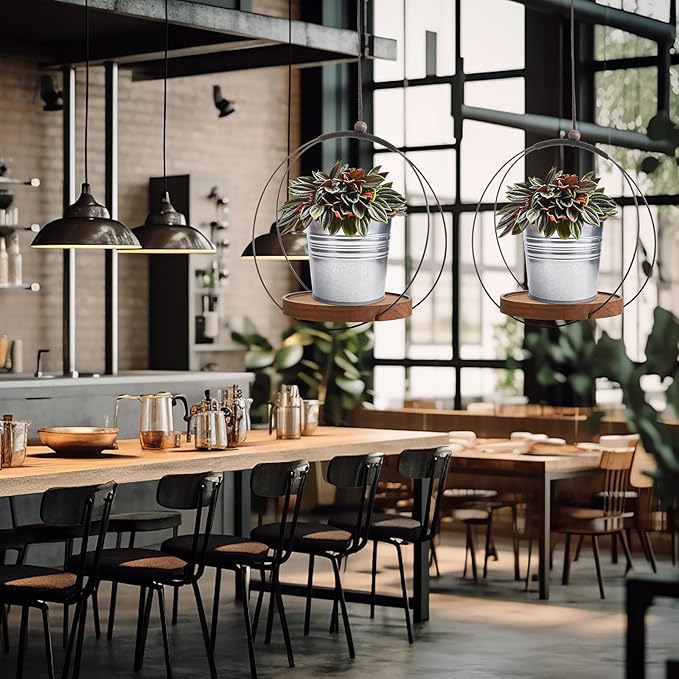 3 Pack Hanging Planters for Indoor Black Plant Hanger - Image 6