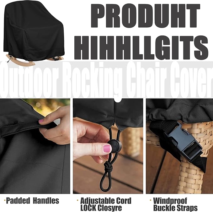 Patio Chair Covers Waterproof Patio Furniture Covers, 27.5"W x 32.5"D x 43"H - Image 3