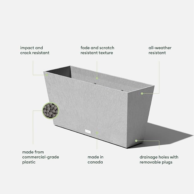Veradek Pure Series Midori Trough Planter - Image 3