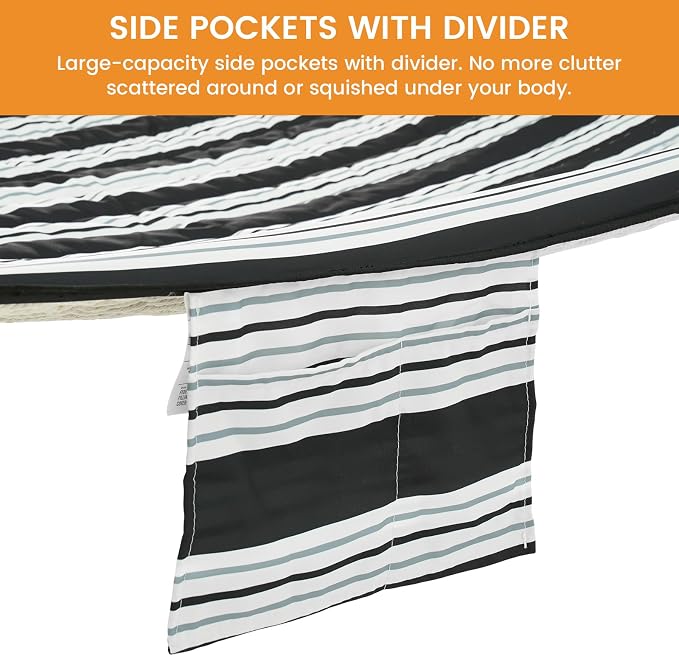 Lazy Daze Hammocks 2 Person Hammock Pad and Pillow Set, Double Polyester - Image 4