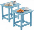 YEFU Outdoor Side Table for Patio: 16" HIPS Weather by YEFU