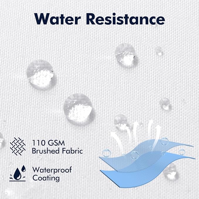 MIULEE Pack of 2 24x24 Outdoor Pillow Inserts, Outdoor Throw Pillows - Image 3