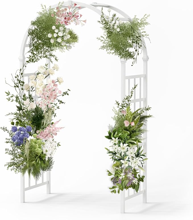 Outvita PVC Garden Arbor, Arch Trellis by Outvita