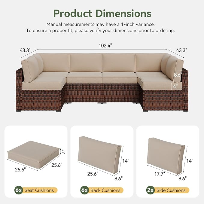 Aoxun Outdoor Replacement Cushions - Image 2