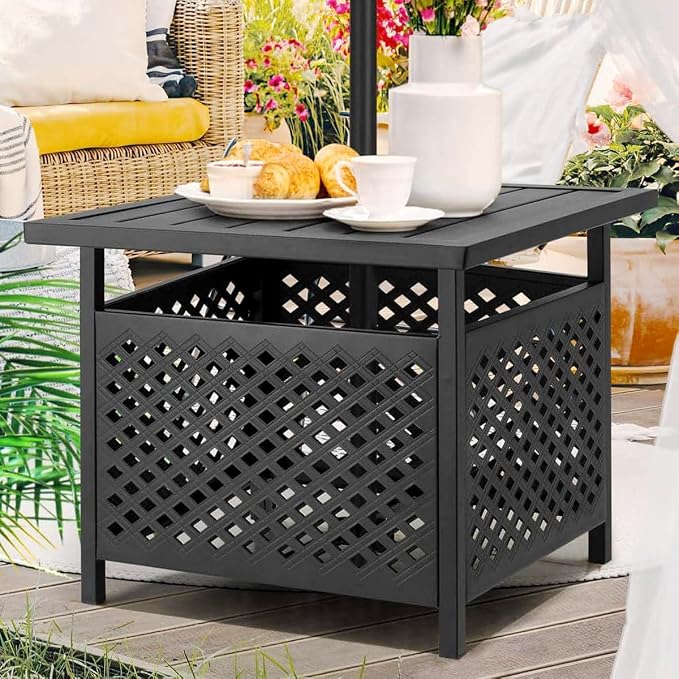PHI VILLA 3 Piece Outdoor Bistro Set - Image 5