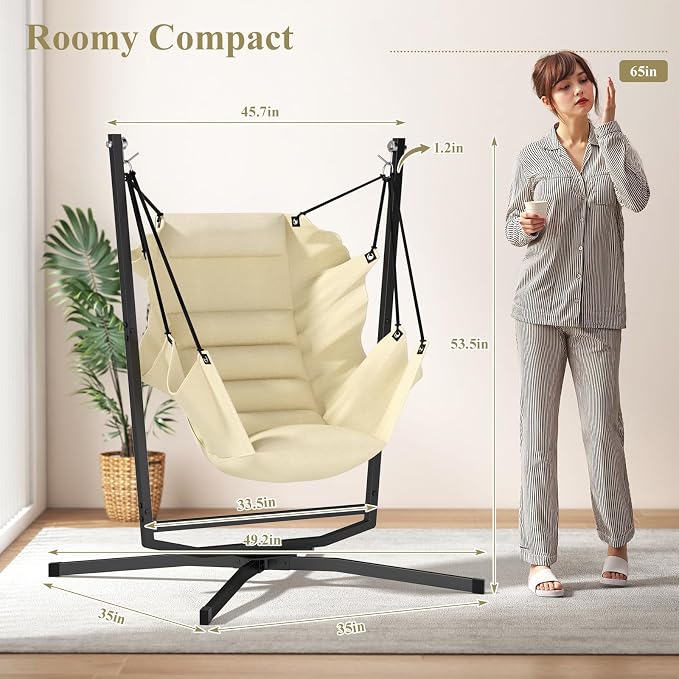360° Swivel Hammock Swing Chair - Image 5