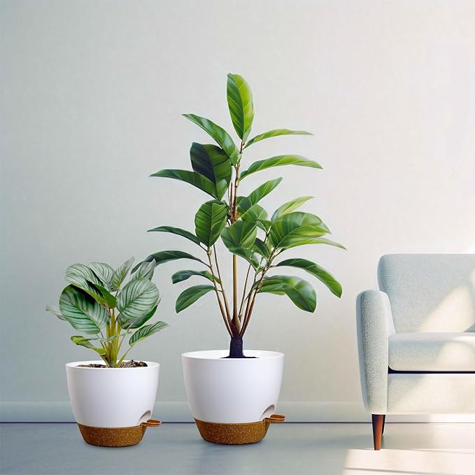 10/9/8 inch Medium Self Watering Pots, Plant Pots - Image 7