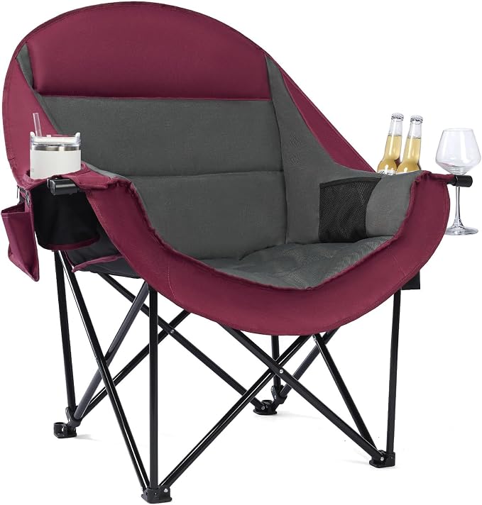 Oversized Camping Chair for Adults by PUVASIA