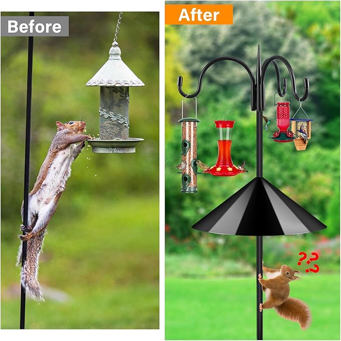 FEED GARDEN 92" Squirrel-Proof Bird Feeder Pole - Image 6