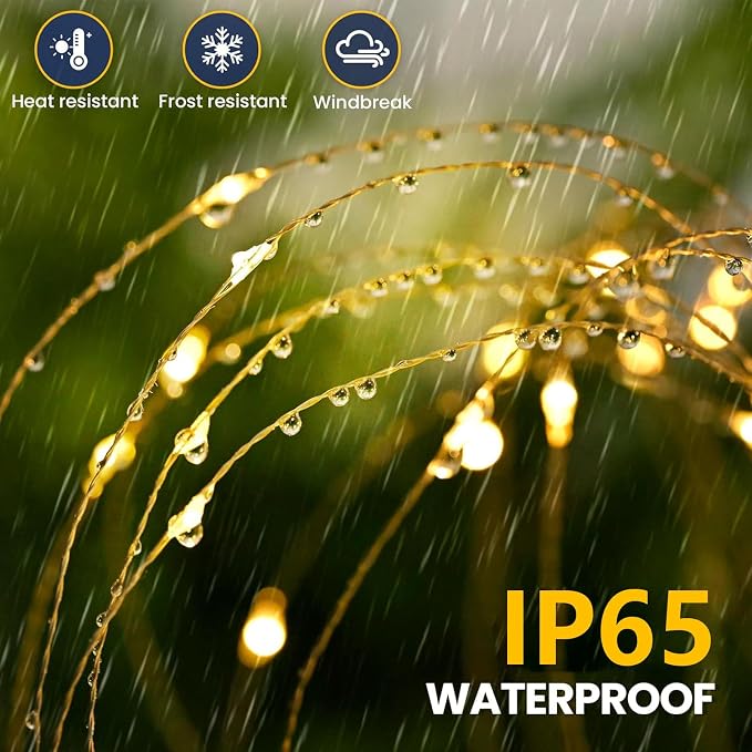 4 Pack Solar Firework Lights 200 LED Create Magical Nights, Waterproof - Image 5