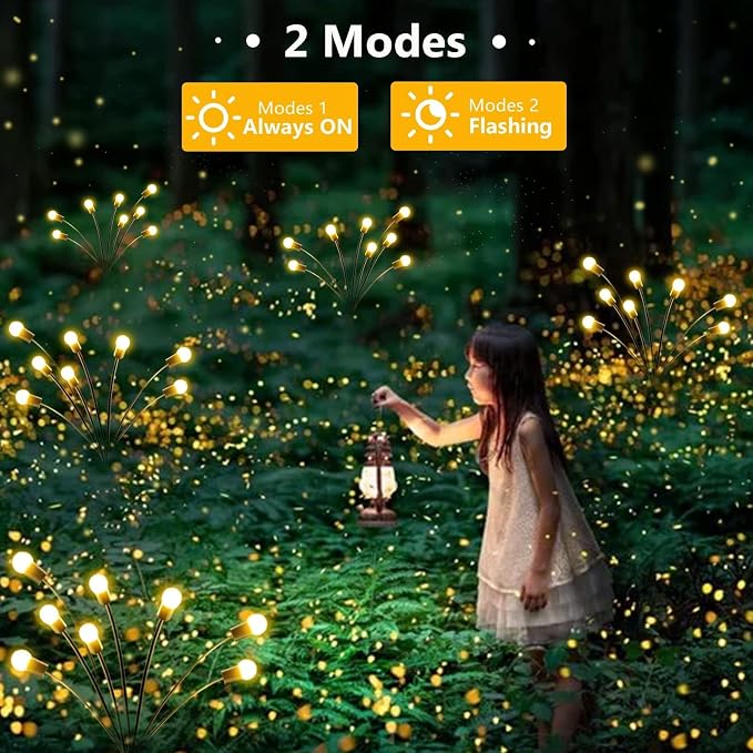 10-Pack Solar Garden Lights, 80 LED Solar Lights Outdoor - Image 7