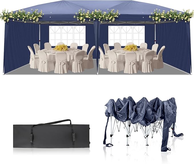 Outvita 10x20ft Pop Up Canopy Tent, Outdoor Instant Shelter Folding Canopy by Outvita