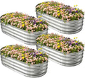 Galvanized Raised Garden Bed for Outdoor: 4X2X1ft Durable Metal Vegetable Plant by Unknown