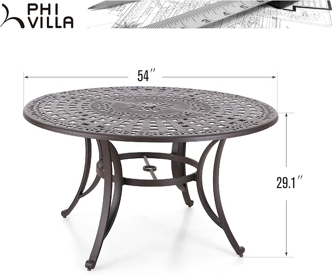 PHI VILLA Round Patio Dining Tables - Image 3