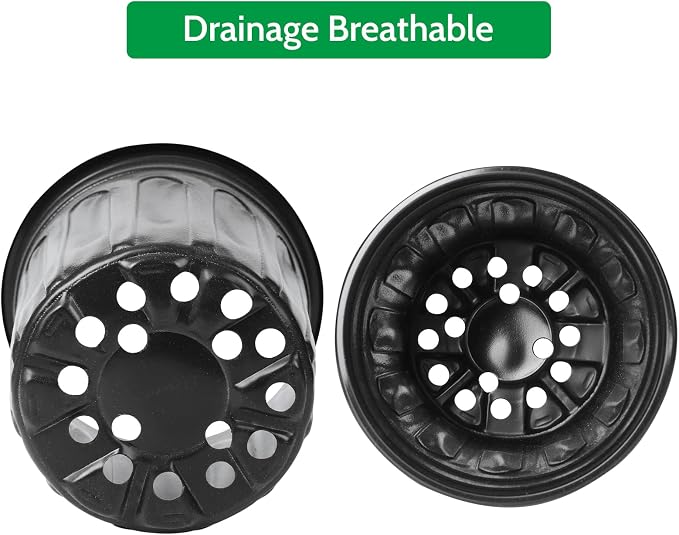 JERIA 100-Pack 1 Gallon Flexible Plant Nursery Pots - Image 5