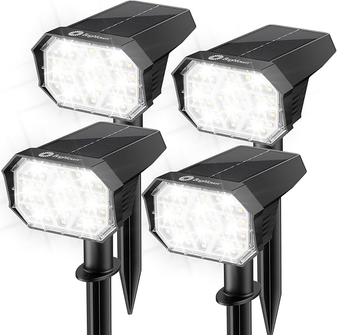 Brightown 4Pack Solar Spot Lights Outdoor - Image 9
