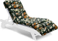 Outdoor Chaise Lounge Chair Cushion Waterproof 74.4 x 22 x 4.7 Inches Memory by Tycdiose