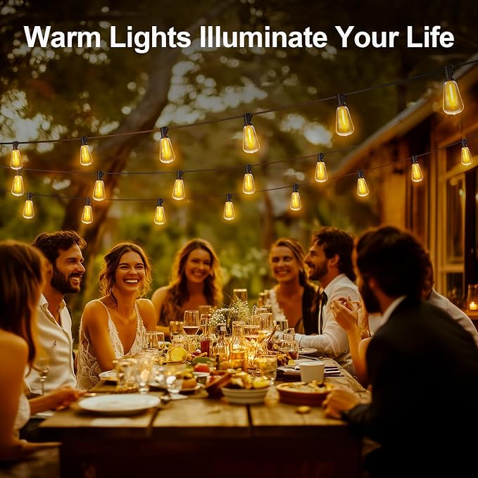 Outdoor String Led Patio Lights - 150Ft 45M Outside Waterproof Light - Image 8