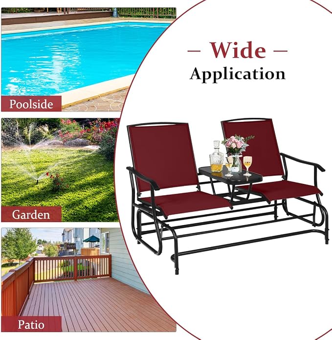 Giantex Outdoor Glider, Rocking Chair - Image 5