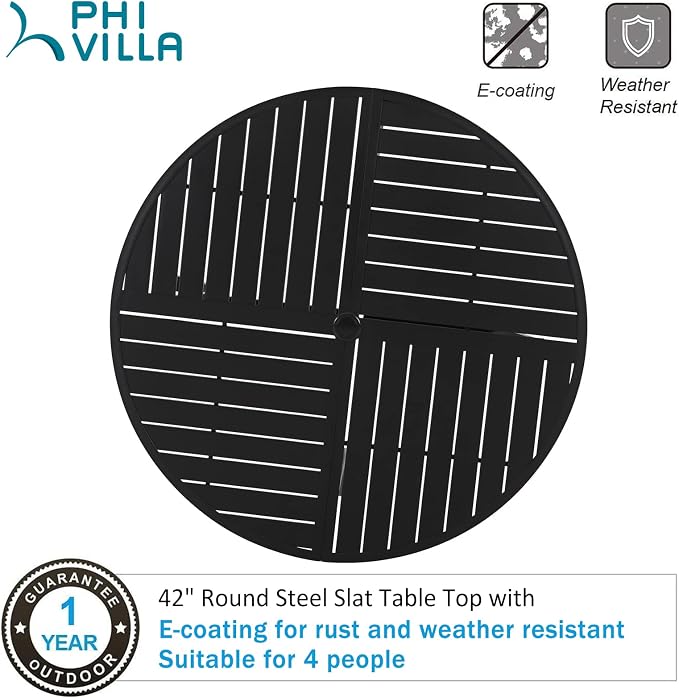 PHI VILLA Outdoor Round Dining Table - Image 8