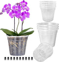8Pcs Orchid Pot, 4 Each of 4.3", 5.5" Orchid Pots by HOLANHING