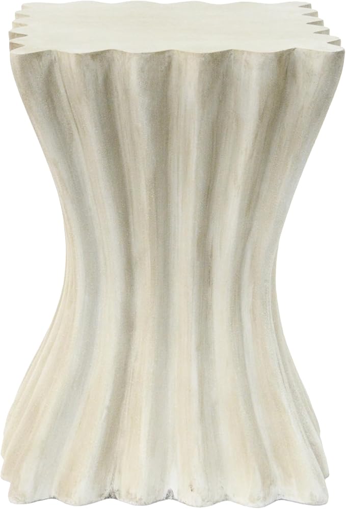 Christopher Knight Home Outdoor Side Table, Wave Design End Table, Decorative - Image 4