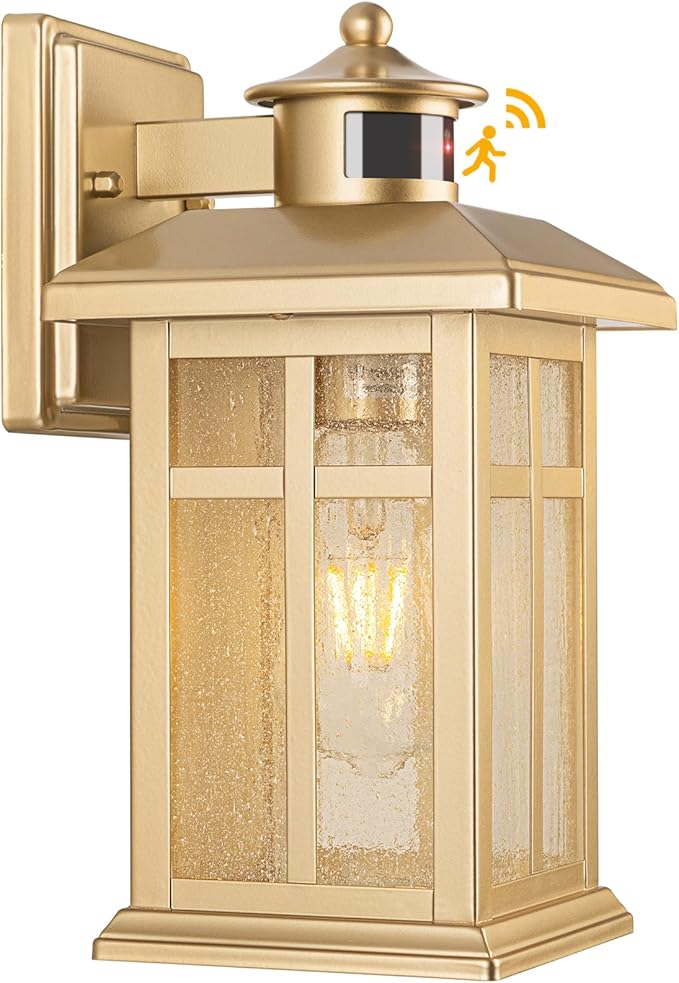 Outdoor Light Fixture Motion Sensor, Modern Wall Lights, Outdoor Garage Light by Brilvibera