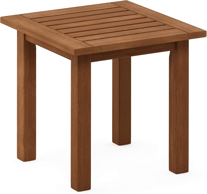 Furinno FG18506 Tioman Hardwood Patio Furniture Outdoor End Table - Image 6