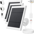 IP65 Solar Panel for Rings Camera White 3pack 4W Solar Charger Compatible by Paodekua