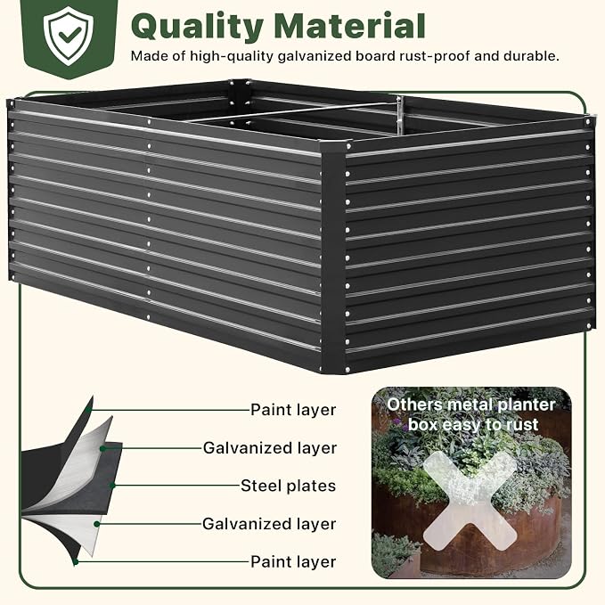 DTIG Galvanized Raised Garden Bed - Image 3