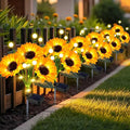 Solar Sunflower Lights Outdoor 6 Pack Sunflower Firefly by yeuago