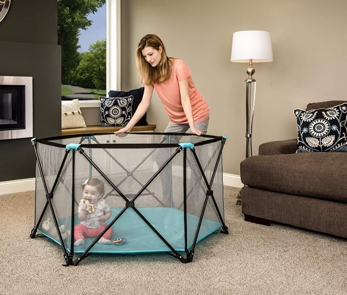 Regalo My Play Deluxe Portable Play Yard Indoor and Outdoor, Includes a Full - Image 4