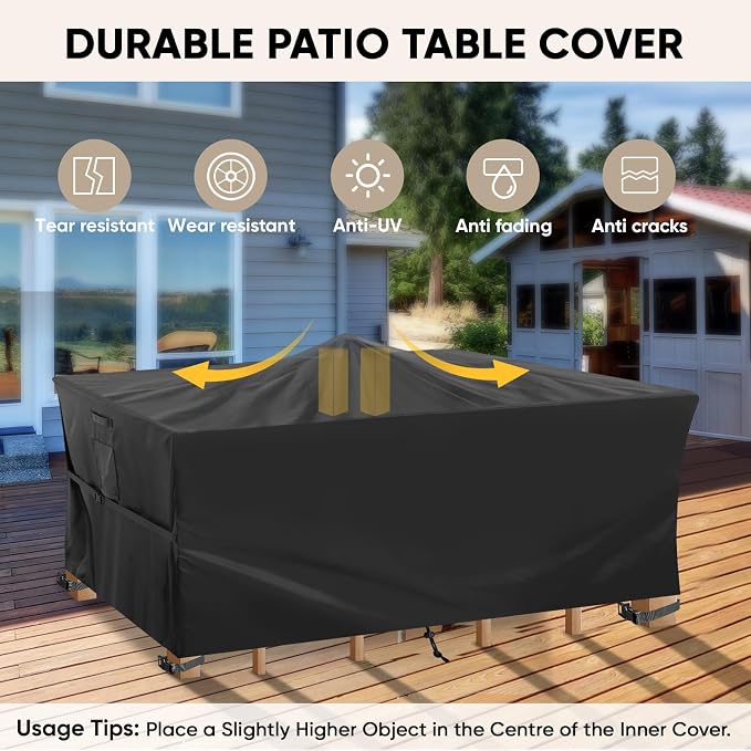 BALEINE Patio Furniture Covers, Outdoor Furniture Covers Waterproof, Heavy Duty - Image 3