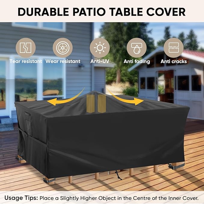 BALEINE Patio Furniture Covers, Outdoor Furniture Covers Waterproof, Heavy Duty - Image 3