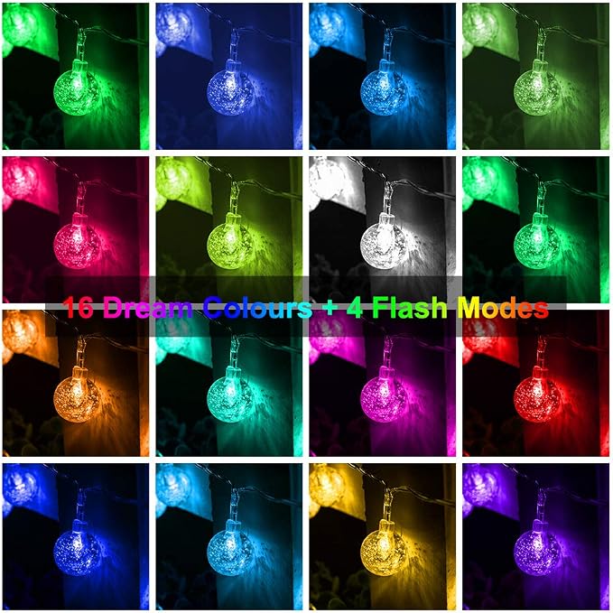 Metaku Outdoor String Lights Battery Operated 16.4ft 50LED Fairy Lights - Image 4