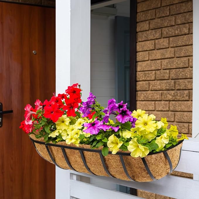 8 Pack 30 Inch Window Deck Railing Planter Boxes - Image 7