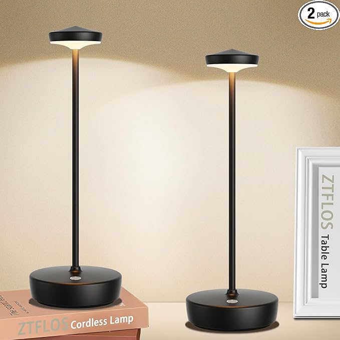 Cordless LED Table Lamp, Rechargeable 5000mAh Battery by ZTFLOS
