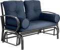 Outsunny Swing Glider Rocking Chair, Double Patio Bench, 2 Person Loveseat by Outsunny