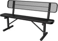 6 Feet Heavy Duty Metal Park Bench by Sunnibety