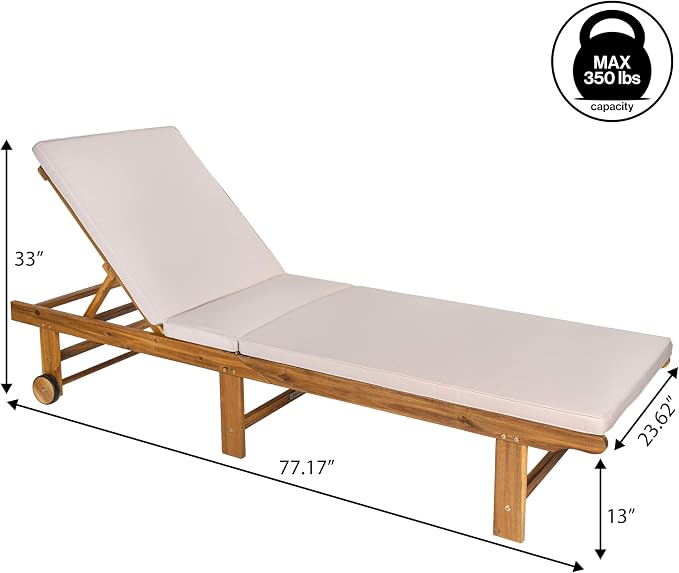 JONATHAN Y LNG1102A Mallorca 77.17"x23.62" Modern Classic Foldable Adjustable - Image 3