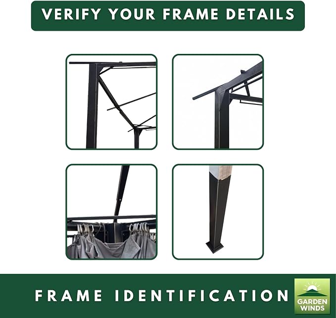 Garden Winds Durable 350 Replacement Canopy Top Compatible - Image 7