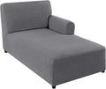 FantasDecor Right Chaise Lounge Cover Stretch Chair Lattice Slipcover by FantasDecor